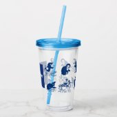 イルカ、クジラ、ペンギン アクリルタンブラー (裏面)