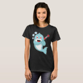 イルカ ダーツ スポーツ Tシャツ (正面フル)