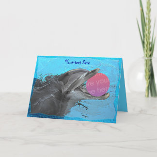 イルカ(テンプレート2)とのおもしろいを持って下さい カード