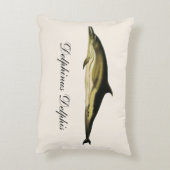 イルカ デルフィヌス デルフィス、アンティーク海洋哺乳類 アクセントクッション (裏面(縦))