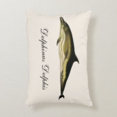 イルカ デルフィヌス・デルフィス, ヴィンテージの海洋動物 アクセントクッション (正面(垂直))