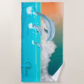 イルカ ビーチタオル (正面)