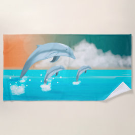 イルカ ビーチタオル