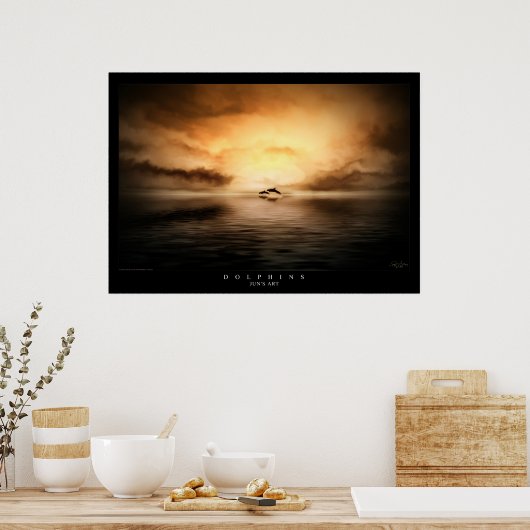 イルカ ポスター (キッチン)