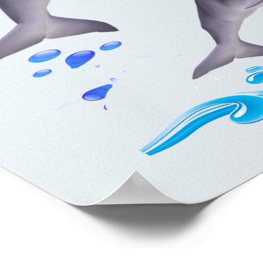 イルカ ポスター (角)