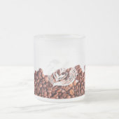 イルカ　マグカップ　ラテアート風 フロストグラスマグカップ (中央)