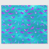 イルカ ラッピングペーパー (フラット)