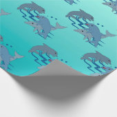 イルカ ラッピングペーパー (角)