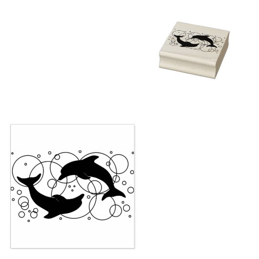 イルカ ラバースタンプ (押印)
