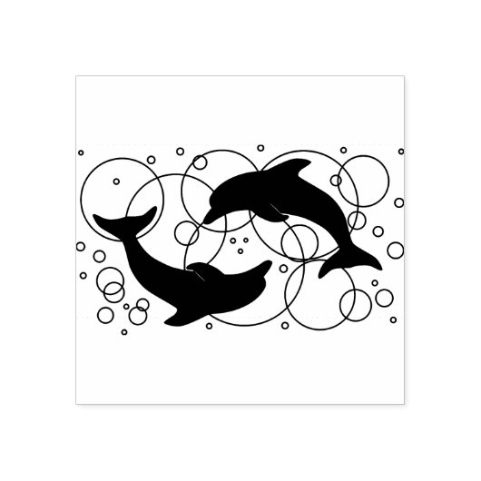 イルカ ラバースタンプ (インプリント)