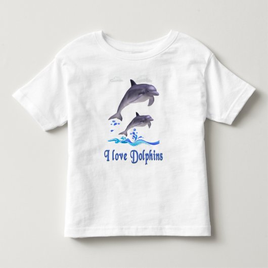 イルカ ラブ トドラーTシャツ (正面)