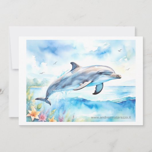 イルカ 招待状 (正面)