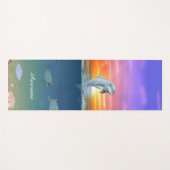 イルカ、日の出、亀、台本ヨガマット ヨガマット (正面(横))