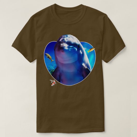 イルカ（水中） 1 Tシャツ (デザイン正面)