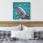 イルカ（緑） キャンバスプリント (インサイチュ (寝室))