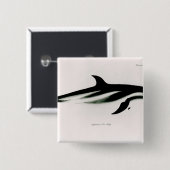 イルカ 缶バッジ (正面&裏面)