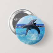 イルカ 缶バッジ (正面&裏面)