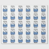 イルカ 自分のリズムで回ってるよ ラッピングペーパー (フラット)