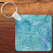 イルカ – 青 キーホルダー (正面)