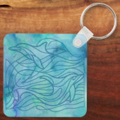 イルカ – 青 キーホルダー (裏面)