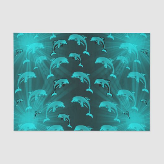 イルカ，魚，自然,水中競技,デザイン，美しい 薄葉紙 (正面)