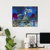 イルカ – 30"x24"ポスター ポスター (ホームオフィス)