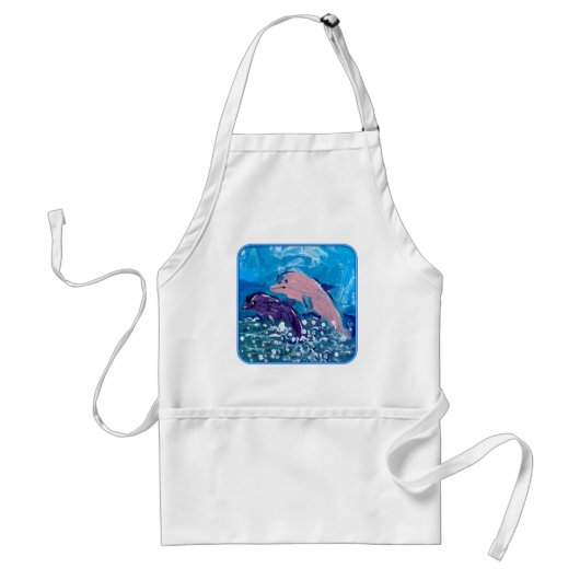 イルカ「Art by Kids」 スタンダードエプロン (正面)