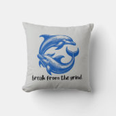 イルカBFTG枕 クッション (正面)