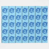 イルカBFTG フリースブランケット (正面(横))