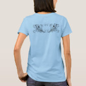 "イルカIIの」女性スパゲッティ上 Tシャツ (裏面)