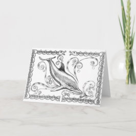 "イルカII"の挨拶状 カード