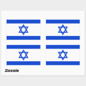 イルザエル国旗のシール 長方形シール (シート)