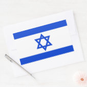 イルザエル国旗のシール 長方形シール (封筒)