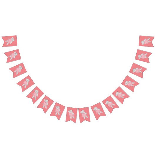 イルシノ バレリーナ ヒポ ペーチ バンティングフラッグ (全)