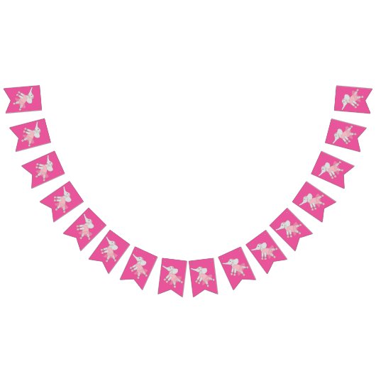 イルシベート バレリーナ エレファント ピンク バンティングフラッグ (全)