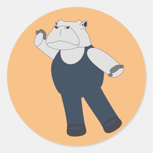 イルシマバレエヒッポオレンジ ラウンドシール (正面)