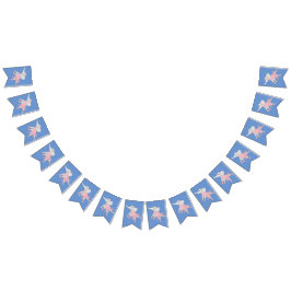 イルシマバレリナエレファントブルー バンティングフラッグ