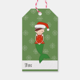 イルシママーメイドクリスマススノーフレーク ギフトタグ