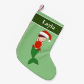 イルシマライラマーメイドクリスマススペシャル スモールクリスマスストッキング (正面 (吊り時))