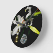 イルシュデザインブラスアンドフラワーコレクション ラウンド壁時計 (傾斜)