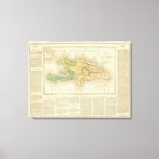 イルセントドミングまたはハイチ キャンバスプリント (正面)