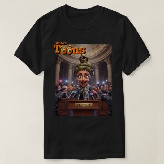 イルハン・オマル下院議員 (民主党) MN - 蛇だ Tシャツ (デザイン正面)