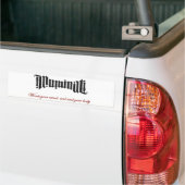 イルミナティがあなたを望んでいる バンパーステッカー (トラック上)