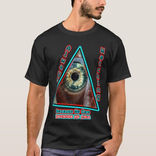 イルミナティが見守る Tシャツ (正面)