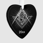 イルミナティオールシーイングアイフリーメーソンシンボル オーナメント (正面)