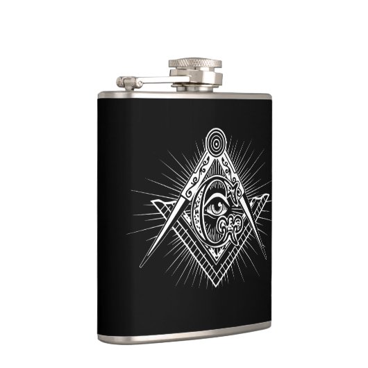 イルミナティオールシーイングアイフリーメーソンシンボル フラスク (右)