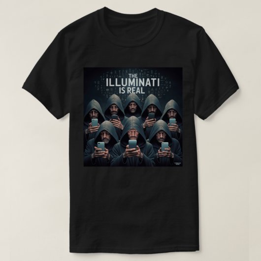 イルミナティ実在は Tシャツ (デザイン正面)