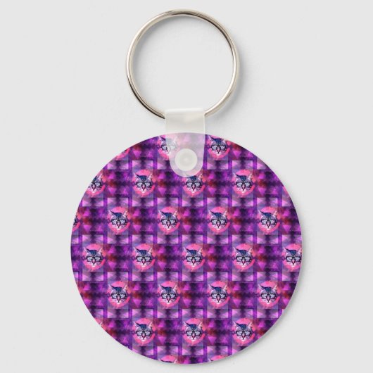 イルミナティ猫 キーホルダー (正面)