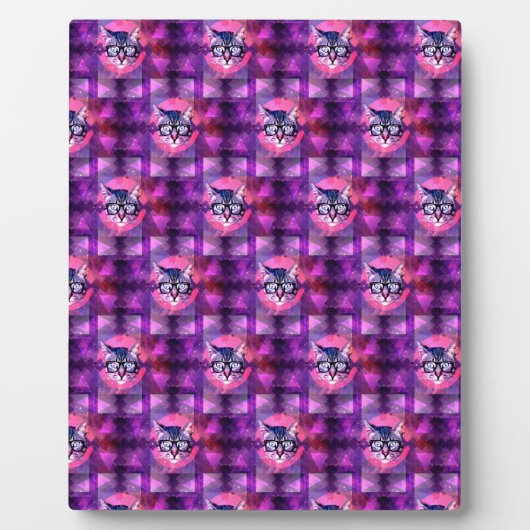 イルミナティ猫 フォトプラーク (正面)