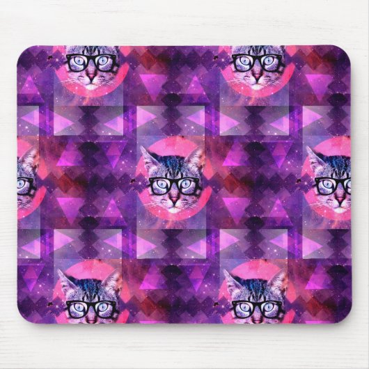 イルミナティ猫 マウスパッド (正面)